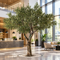 Grand olivier artificiel personnalisé YR, arbre vert réaliste, faux olivier de grande taille pour la décoration intérieure et extérieure