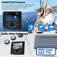 Autoradio étanche JMC Guangdong avec lecteur MP3/MP5, vidéo, radio FM/AM, subwoofer, musique Bluetooth 12V pour voiture UV GOLF