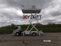 XYZLIFT-Ascenseur de voiture 3ton Ascenseur hydraulique stationnaire monté sur véhicule Ascenseur de voiture à ciseaux fixe à vendre