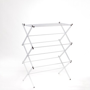 Tendedero Plegable en Forma de X, Blanco, de Pie, para Uso en Interiores y Balcones - Product Image 1