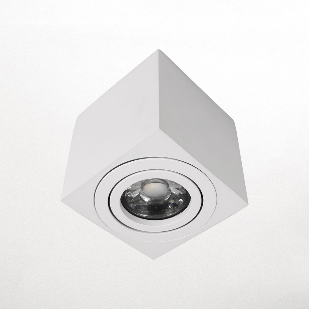 Downlight cuadrado montado superficie