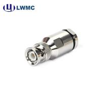Connecteur mâle BNC LWMC à pince pour câble LMR 300 et 7 mm jusqu'à 4 GHz VSWR 1.2 Max