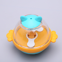 Jouet Distributeur de Friandises pour Chien, Distributeur de Nourriture Interactif pour Chat, Balle Roulante Cache-Nourriture, Jouet d'Activité Quotidienne pour Animaux de Compagnie