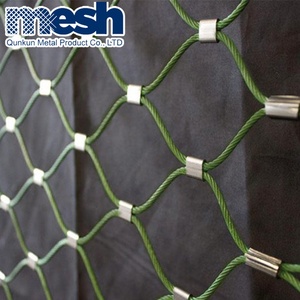 Ferruled loại dệt bền dây thép không gỉ Dây Lưới <span class=keywords><strong>Net</strong></span> 7x7/7x19 cấu trúc cho sở thú hàng rào - Product Image 4