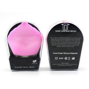 USB 충전식 방수 페이스 마사저 실리콘 세안 브러쉬 - Product Image 3