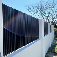 Solution de clôture en aluminium à piquets verticaux pour les limites de propriété avec système de qualité certifié ISO