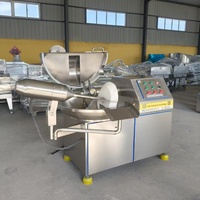 Cortadora de Alimentos Industrial de 20L, 40L, 80L, 125L para Ajo, Carne, Pimientos, Nueces, Molinillo y Máquina de Relleno de Salchichas