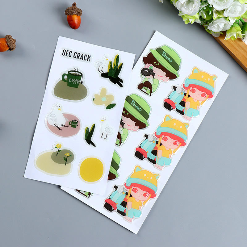 autocollant avec dos blanc