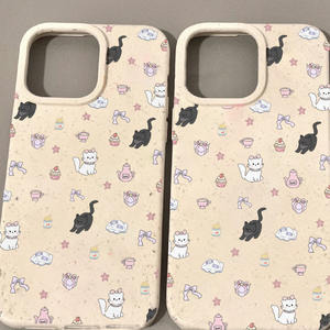 Nuovo Design gattino bianco e nero Cartoon <span class=keywords><strong>Cover</strong></span> per <span class=keywords><strong>iPhone</strong></span> 15 per Apple 14 ProMax 13 Pro e XR <span class=keywords><strong>Cover</strong></span> in scatola incluse - Product Image 2