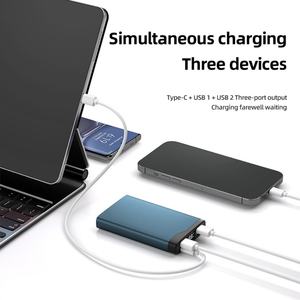 Batteries externes portables en aluminium 10000 mAh PD 22,5 W avec affichage numérique LED, personnalisables avec logo, très demandées - Product Image 5