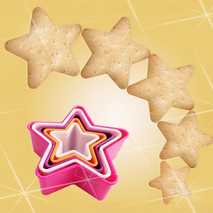 Plastic Cake Molds <b>Cookie</b> Cutters 6Pcs Heart Star Shape Baking <b>Tools</b> for DIY Cake <b>Cookie</b> Making - Product Image 2