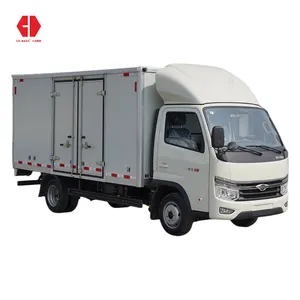 Foton used 4x2 mini van box cargo transport car small 120hp 1.6ton petrol gasoline double cabin light duty truck