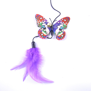 2019 nuevo estilo interactivo mariposa de pluma teaser juguete interesante juguete - Product Image 2