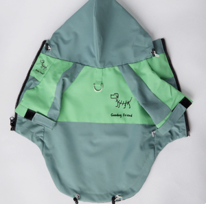 Manteau imperméable pour animaux de compagnie, imperméable à capuche pour chien, coupe-vent pour chat, veste à quatre pattes pour le printemps, l'été et l'automne - Product Image 5
