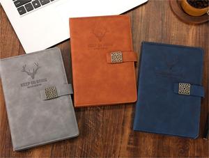 Cuadernos Escolares de Tapa Dura de Cuero A5 B5 al por Mayor, 2024, Baratos, Personalizados, Promocionales, con Cierre Magnético - Product Image 4
