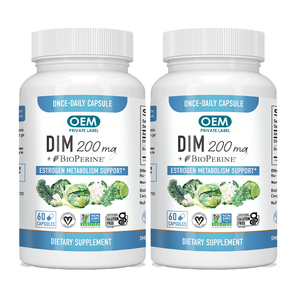 Cápsulas do Diindolymethane do suplemento 200 mg do ODM do OEM DIM, suplementos do DIM para mulheres - Product Image 1