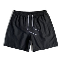 Nouveaux shorts de bain pour hommes en polyester 100% tissé, séchage rapide, couleur unie, style décontracté, pour l'été, vente en gros
