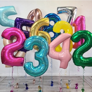 ลูกโป่งฟอยล์อะลูมิเนียมรูปตัวเลขและตัวอักษรสำหรับงานปาร์ตี้วันเกิด ขายส่งจากโรงงาน - Product Image 4