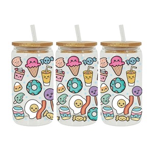 Taza de 16oz Sweetheart Bakery Story, Envolturas DTF <span class=keywords><strong>Uber</strong></span>, Vida Diaria Romántica y Dulce, Aroma Dulce y Reconfortante, Pegatina DTF UV Dorada - Product Image 2