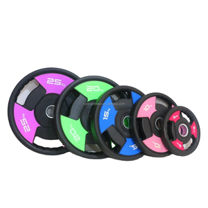 Toptan spor halter & PU yığını 10kg pembe ağırlık plakaları Set ücretsiz kaldırma için toptan aksesuar ağırlıkları ile Fitness ekipmanları - Product Image 2