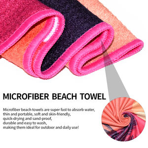 Serviette de <span class=keywords><strong>plage</strong></span> réversible à carreaux ananas, noix de coco et coucher de soleil - Product Image 3