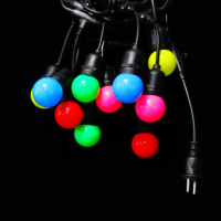 G45 câble coloré en caoutchouc globe guirlande lumineuse pour l'extérieur camping fête patio jardin mariage décoration