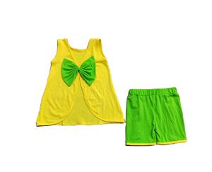Custom Casual Spring Autumn Cotton Print <b>Big</b> <b>Bows</b> Breathable Kids Girls Shorts 2 Pieces Outfits Wholesale Sister Clothes - Product Image 1