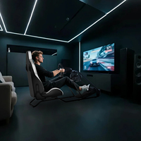 Cockpit de course réglable et personnalisable en acier pour simulateur de conduite F1 GTR Simracing, garantie 1 an, interface en anglais, compatible Logitech