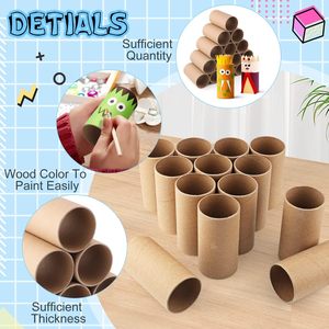 Rollos <span class=keywords><strong>de</strong></span> Cartón Marrón sin Recubrimiento Personalizados, <span class=keywords><strong>Tubos</strong></span> Gruesos para Manualidades, Tubo <span class=keywords><strong>de</strong></span> Papel para Arte DIY - Product Image 3