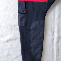 Pull en laine et acrylique (50% laine, 50% acrylique) pour pompiers, marine, uniforme tactique d'hiver, usage extérieur, sécurité, avec poche pour stylo