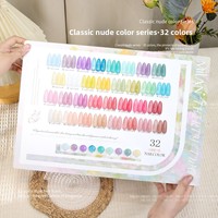 Nouveau Kit de Vernis Gel UV Nude Hua Chen Yue Xi 32 Couleurs Milan, Étanche, Séchage Rapide, Écologique, Bouteille Personnalisable avec Logo, Fournitures pour Ongles