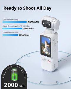 กล้องแอคชั่นพกพาความละเอียดสูง หมุนได้ 180 องศา บันทึกวิดีโอผ่าน Wifi หน้าจอ 1.9 นิ้ว กล้องมินิสำหรับกีฬา - Product Image 6