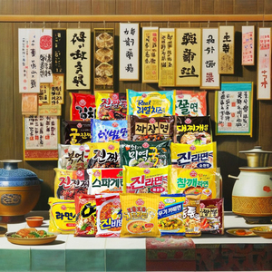 Nouilles instantanées épicées coréennes populaires Ottogi <span class=keywords><strong>Jin</strong></span> <span class=keywords><strong>Ramen</strong></span>, faible teneur en glucides, emballage en boîte frite - Product Image 2