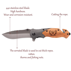 Cuchillo de Bolsillo Personalizado para Padrinos de Boda, Regalos de San Valentín para Hombres, Cuchillos de Bolsillo Grabados Personalizados - Product Image 3