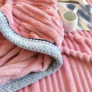 Manta nórdica de poliéster 100%, <span class=keywords><strong>cama</strong></span> de lana tejida de lujo ligera y gruesa doble para sofá de oficina, siesta transfronteriza al por mayor - Product Image 5