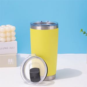 Cadeaux Spéciaux pour les Fêtes - Tasse Thermos en Acier Inoxydable 304 à Double Paroi Isolée sous Vide de 20 oz avec Couvercle Magnétique Coulissant Anti-Fuite pour Café - Product Image 2