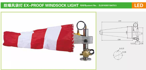 Calzini a vento con luci aeronautiche per aerodromo utilizzati per l'eliporto marino - Product Image 4