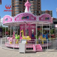 Manège de parc d'attractions à animaux de dessin animé, à fort potentiel de profit, pour enfants
