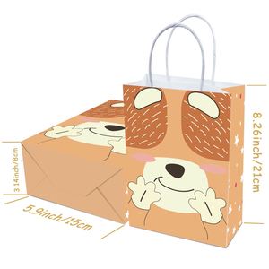 Factory Wholesale Custom <b>Cheap</b> Printed Paper Bag Cartoon Ivory Board <b>Gift</b> Kraft Bag Packaging with Handle for Kids with LOGO - Product Image 3