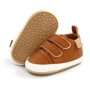 Fabrik benutzer definierte Neugeborene Baby Jungen Mädchen Sneaker Casual Anti-Rutsch-Gummis ohle Schnür Kleinkind First Walker Schuhe