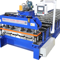 Machine de formage de tôles de toiture trapézoïdales automatique et ligne de production de tuiles de toiture - Prix d'usine de qualité industrielle