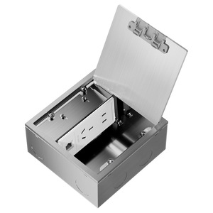 Stainless Steel Floor <b>Socket</b> 5 Outlets IP44 Waterproof Ground Installation <b>With</b> <b>Usb</b> Port - Product Image 3