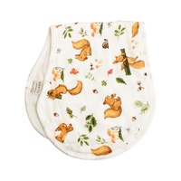 Bavoir anti-débordement en gaze de coton de bambou et protège-épaules pour bébés et tout-petits