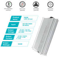 Fuente de Alimentación UV de 500W, Impermeable, Amplio Rango de Temperatura de Funcionamiento de -30°C a +55°C, Robusta para Curado Industrial, Iluminación LED
