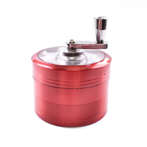 Moulin à main manuel en acier inoxydable, 38mm, 55mm, 63mm, métal, titane, noir, broyeur manuel pour herbe - Product Image 2