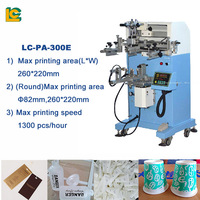 Máquinas de Serigrafía Semiautomáticas LC Cylinder para Botellas de Acero Inoxidable, Vasos de Plástico, Pulseras, Esmalte de Uñas