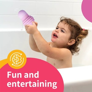 Jouet flottant en silicone pour bain de bébé, multicolores, silicone de qualité alimentaire, jouets de bain sans BPA - Product Image 5