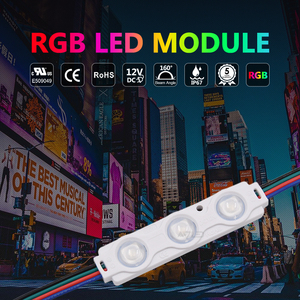 โมดูลไฟ LED RGB 5050 แบบหลายสี ปรับแต่งสีได้  IP67 ขนาด 70x16 มม. 5050 3LED 12V ดิจิตอล  กำลังไฟ 0.72 วัตต์ ขายส่ง - Product Image 5