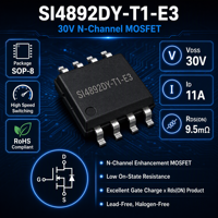 Diode de sécurité à montage en surface NK SI4892DY-T1-E3, 8 V, 30 V, résistance interne 20 V, ID 11 A, Guangdong