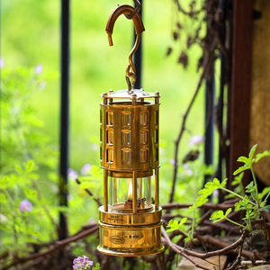 Jifeng Ngoài Trời JF-5U Trong Nhà/Ngoài Trời Brass Kim Loại Windproof Mưa Chống Thấm Nước Khai Thác Mỏ Đèn Dầu Với Móc - Product Image 3